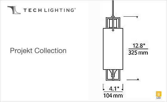 Tech Lighting 700MPPJTNZ-LED Antique Bronze Projekt 1 Light Monopoint ...
